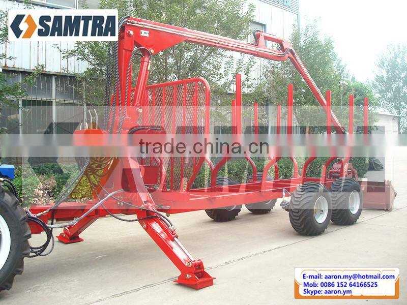 ZM8006 Log Trailers with Grapple, Forest Trailer