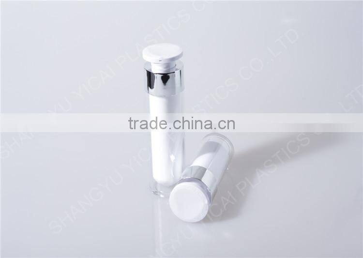 YICAI Round White Acrylic Skin Care Bottle Wholesale