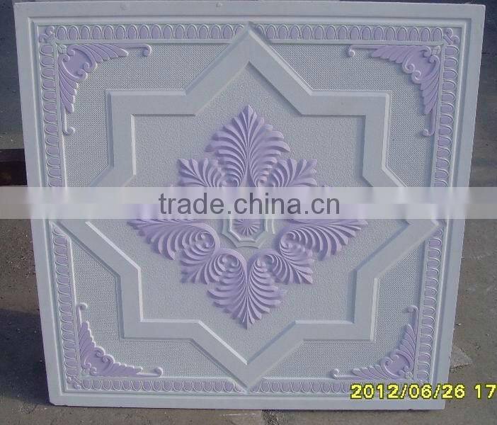 new colour gypsum ceiling board with fiberglass