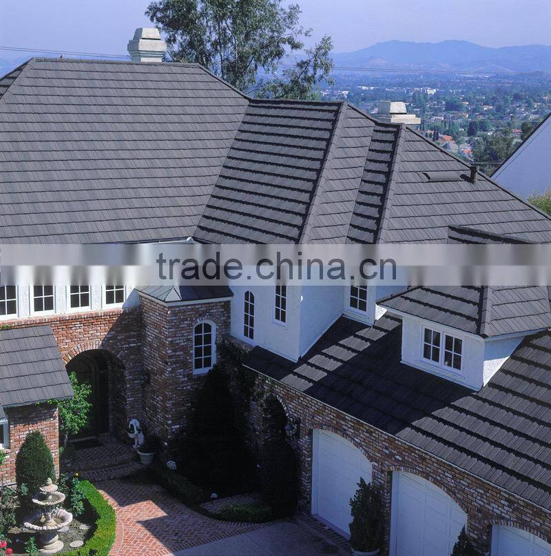 2015 Hot product corrugated aluminum roofing shingles ,stone coated metal roof tile