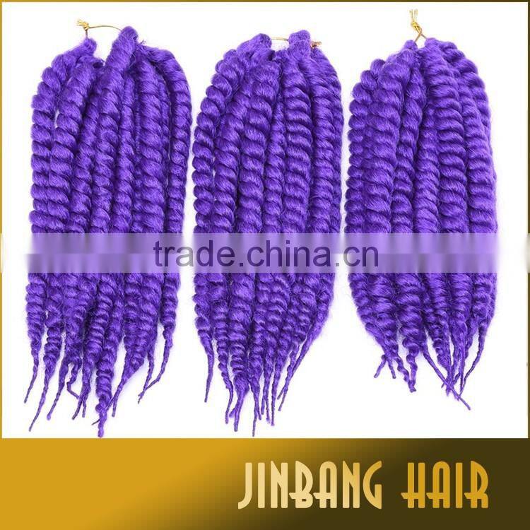 Cheap price synthetic hair extension 24 inch 2x havana mambo twist crochet braiding hair