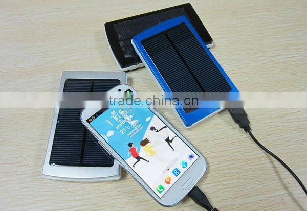 2015 Factory Price High Quality New Solar Power Bank Charger Products Distributor Slim Solar Power Bank 10000mah