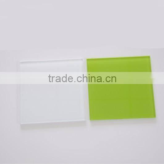 Tempered painted glass for decoration