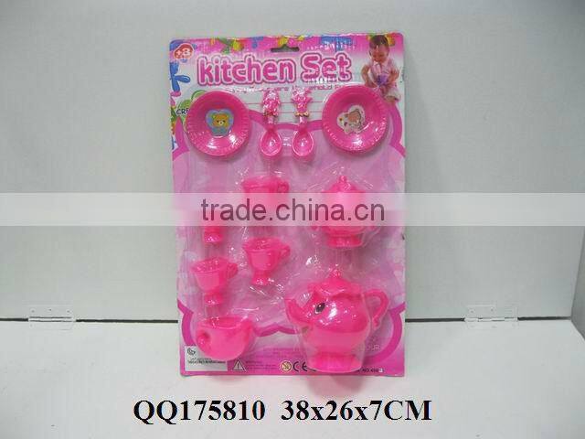 Plastic kitchen play set for kids