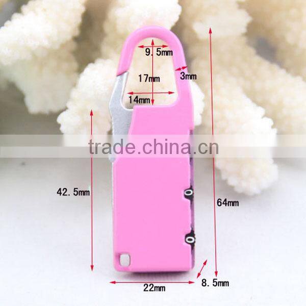 2015 Security Luggage Lock /bag lock /3 digit combination lock