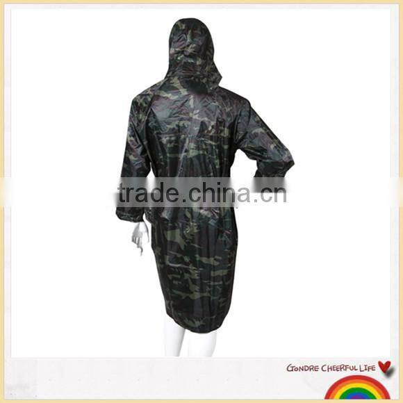 Qiaowei new military nylon PVC raincoat camouflage coats