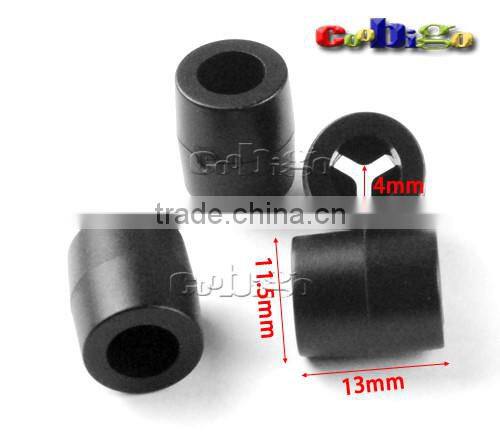 5/32"(4mm) Cylinder Soft Slider Cord Ends For Reband Paracord Sportswear Garment Backpack Accessories #FLS147