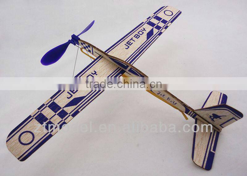 Sky Boy - Jet Boy 14 Balsa Rubber Powered Glider Toy Glider Plane Balsa Plane