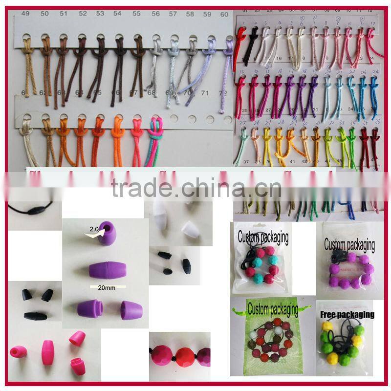 Chic Silicone Jewelry/Food-safe Bead Nursing Baby Teething Fashion Necklace Wholesale Gift