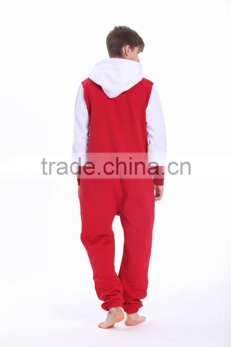 New arrival onesie jumpsuit one piece jump in suit zipped hoodie