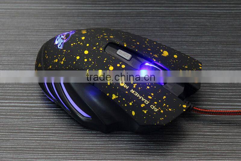 LED Optical USB Wired 6 Button Professional Gaming Mouse