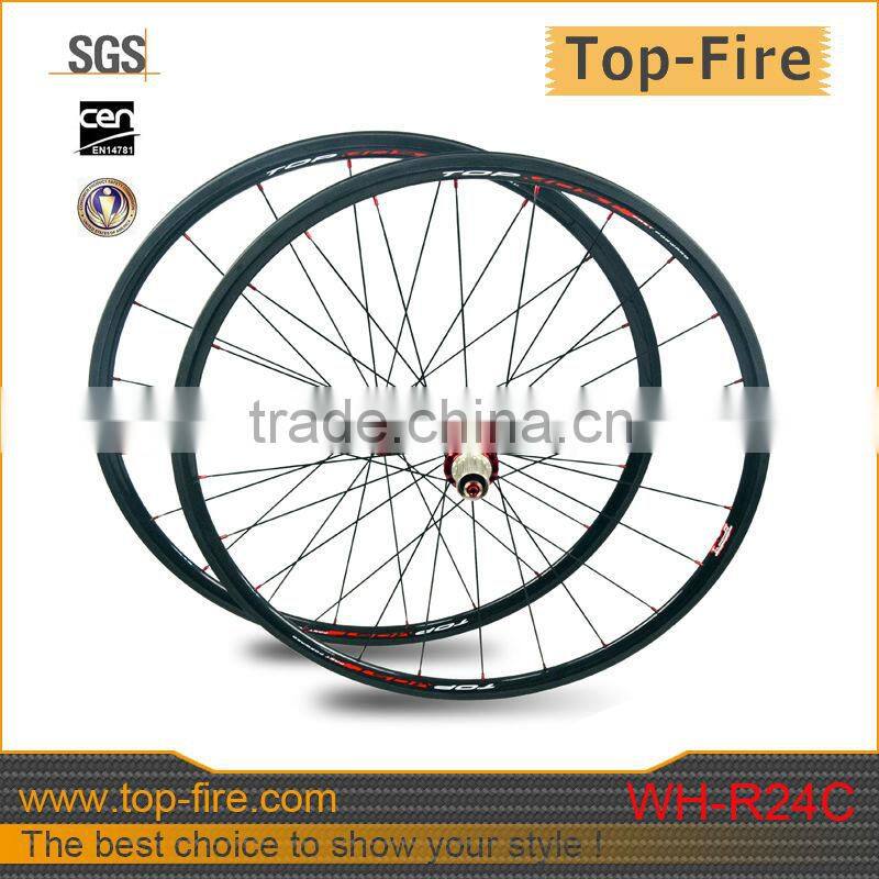 2014 Stiffness and super light OEM Tubular full carbon wheel for sale at direct factory