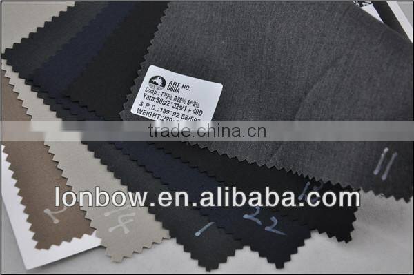 Hot sell polyester rayon blend spandex twill fabric for suit