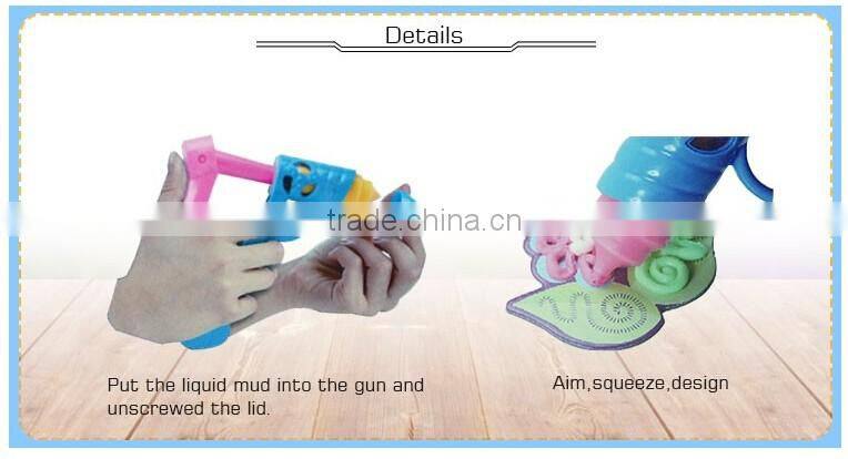 Funny diy dough with 3D painter liquid mud toy