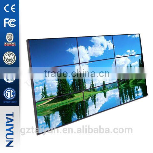55" LCD advertising display video wall with 5.5mm super-narrow-splicing