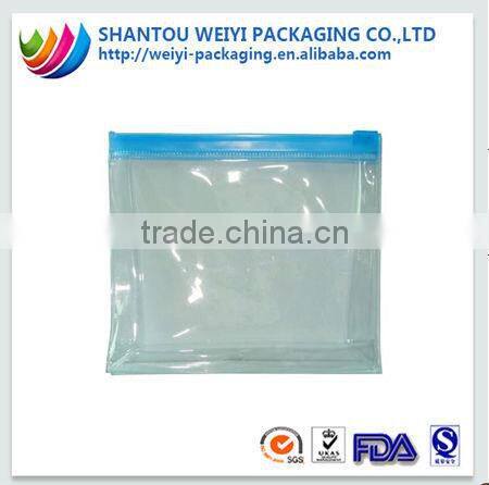 PP/ PVC plastic clear file bag with zipperA3 A4 A5