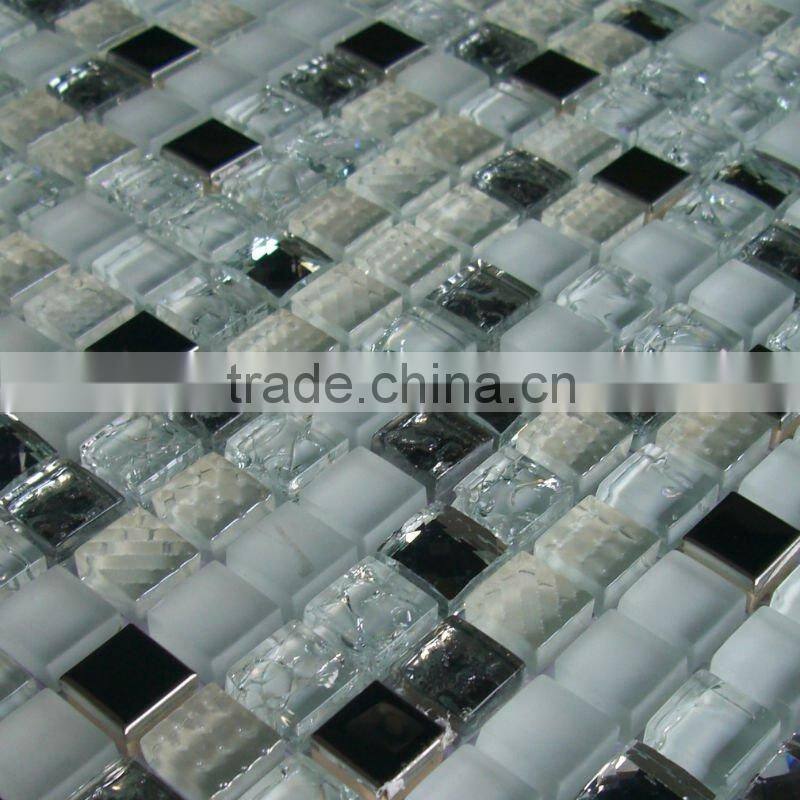 MBD-01 Classical Metal mix Glass Mosaic Tile