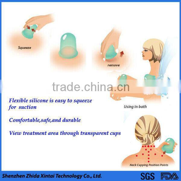 alibaba china wholesale a set of 4pcs silicone vacuum terapia coppe