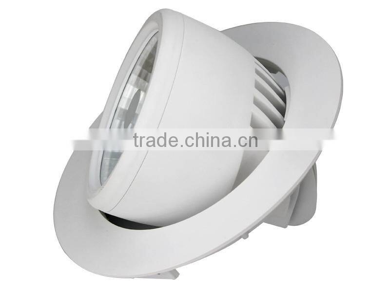 LED indoor downlight COB Gimbel down light CE/Rosh listing 2015 New arrivel hot design Embedded light 40W