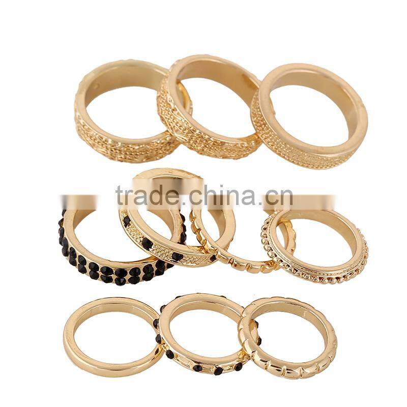 2016 Wholesale China Fashion Glod Lightning Skull Joint Tail Rings