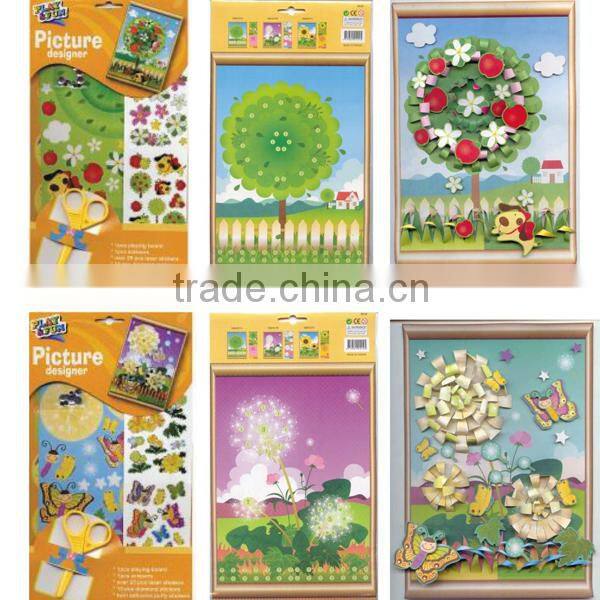 2015 newest cheap cartoon kids sets crystal diy stickers