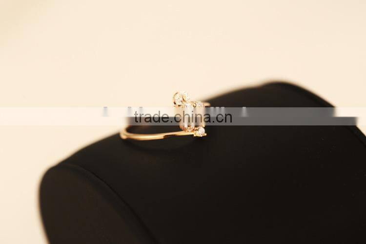 1pc white zircon ring, white zircon engagement rings