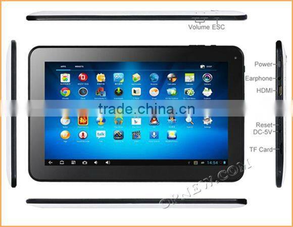 10 inch quad core tablet pc hdm i support ebook build-in Bluetooth Wifi Camera tablet computer external 3G