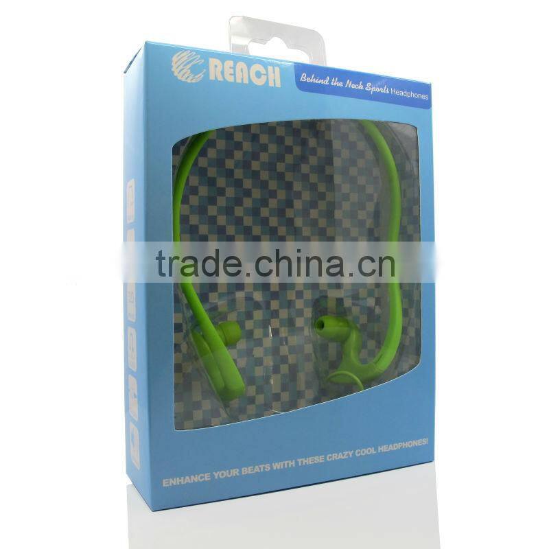 high quality fashion headphones outdoor behind neck sport headphone for man