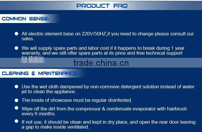 R185 Stainless Steel Fancooling 2 Refrigerated Glass Doors