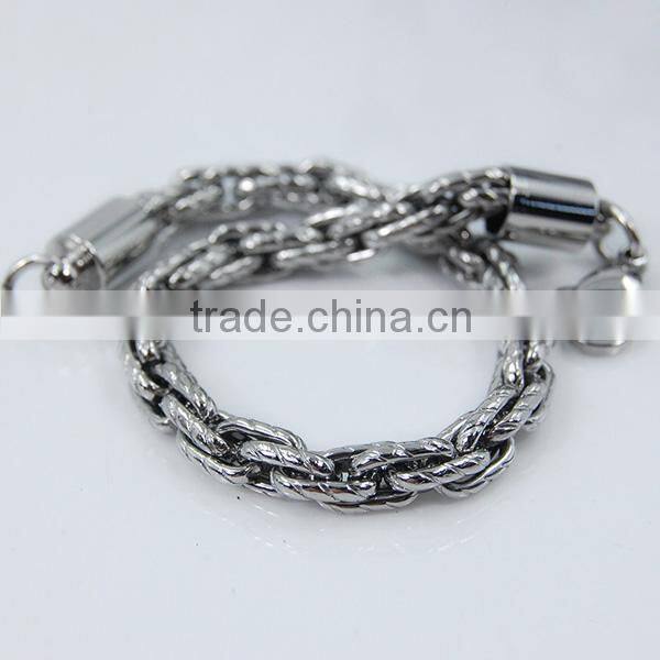 Stainless steel cuban link bracelets bangles gold plated customize bracelets