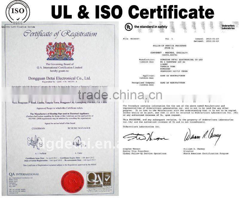 U Shape Electric Finned Heat Tube