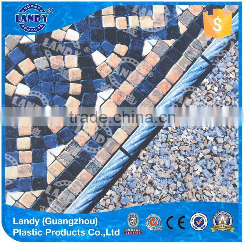 2016 printed various colors anti-aging pvc swimming pool liner