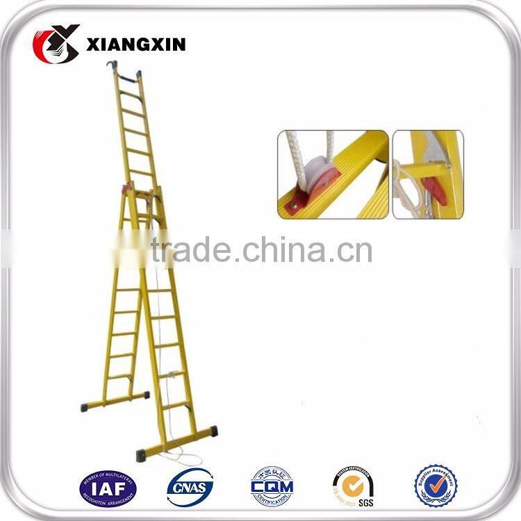 insulate fibreglass safety industrail ladder with handle