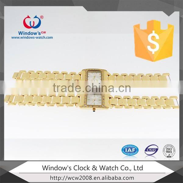 new design fashion girls watch slim stone quartz watch