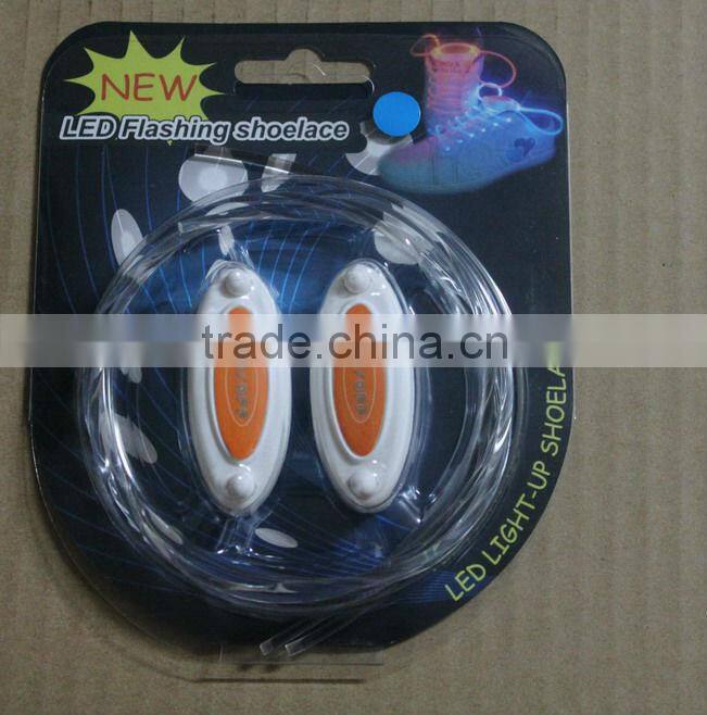 Pretty and colorful led glowing shoelaces,led flashing light up shoelaces,LED flashing shoelaces