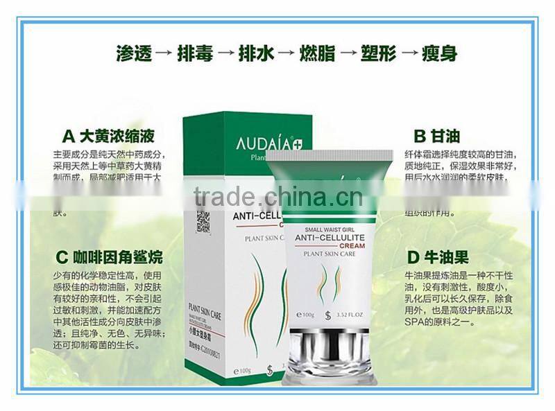 China Best effective plant extract Burn Fat weight loss product AUDAIA slimming cream