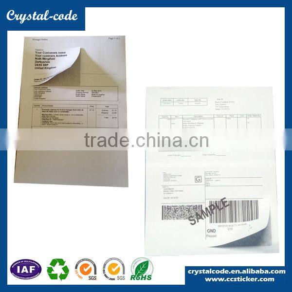 Copier paper die cut blank 8.5*11 inch shipping label