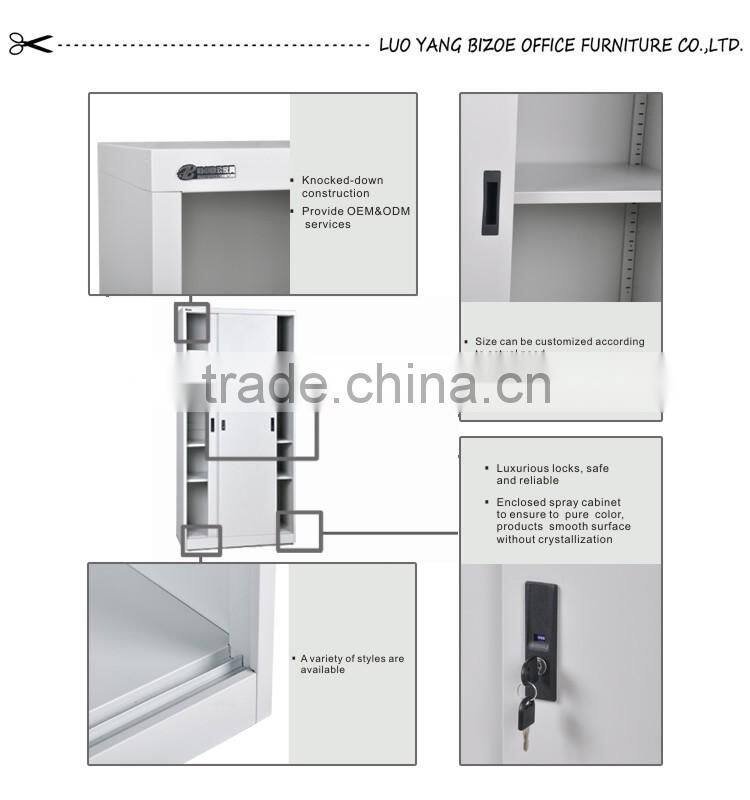 pvc shutter door office steel cupboard