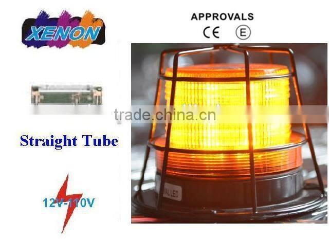 Forklift Warning Light,Warning Beacon,Beacon Light,Xenon StrobeFlash Beacon(SR-BL-602A-CP-Straight Tube W Cage Protector)12-110V