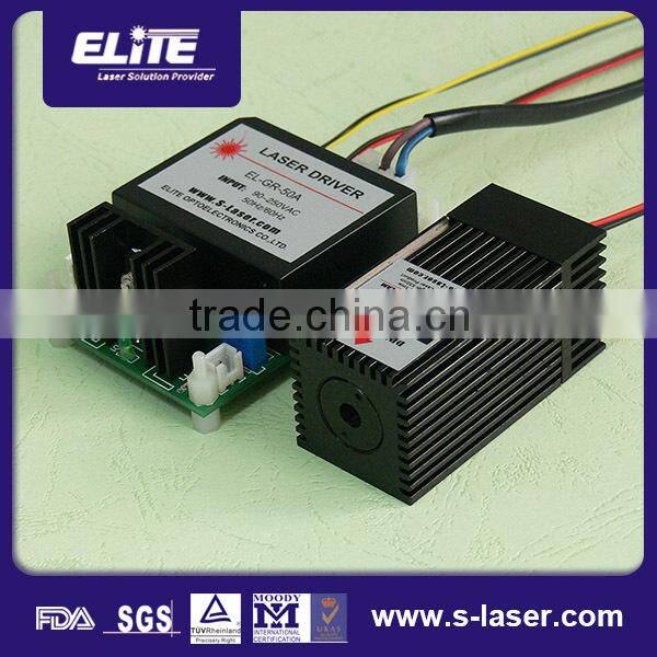 Wide temp. operating green laser module 1500mw 532nm with TEC cooler