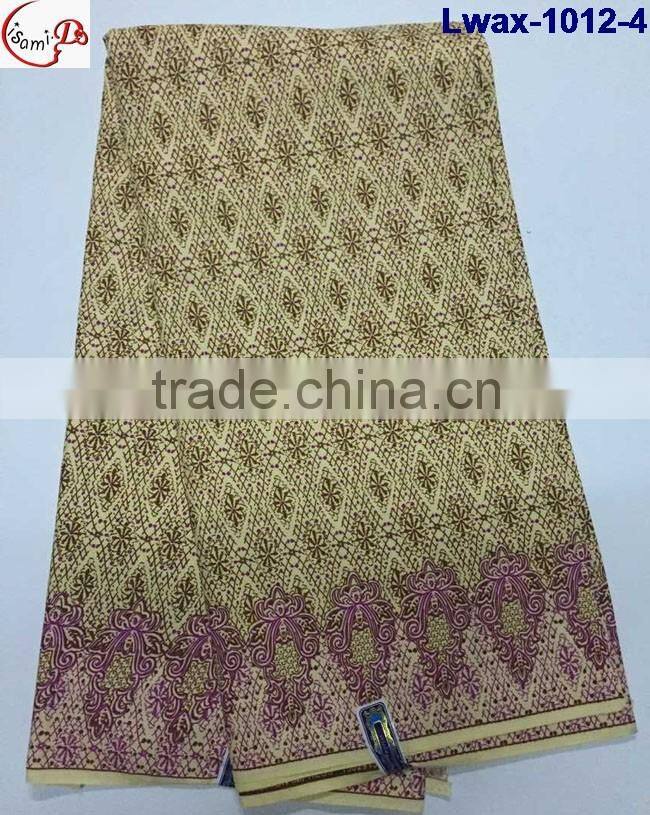 Lwax-1012-9 royal blue African Jacquard style cheap wholesale african wax print fabric