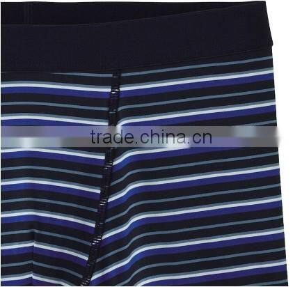 Stylish antimicrobial quick dry stripe microfiber men underwear briefs boxer shorts