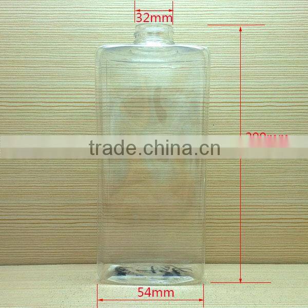 750ml high quality clear plastic bottles with pump for hand sanitizer shampoo hair washing products
