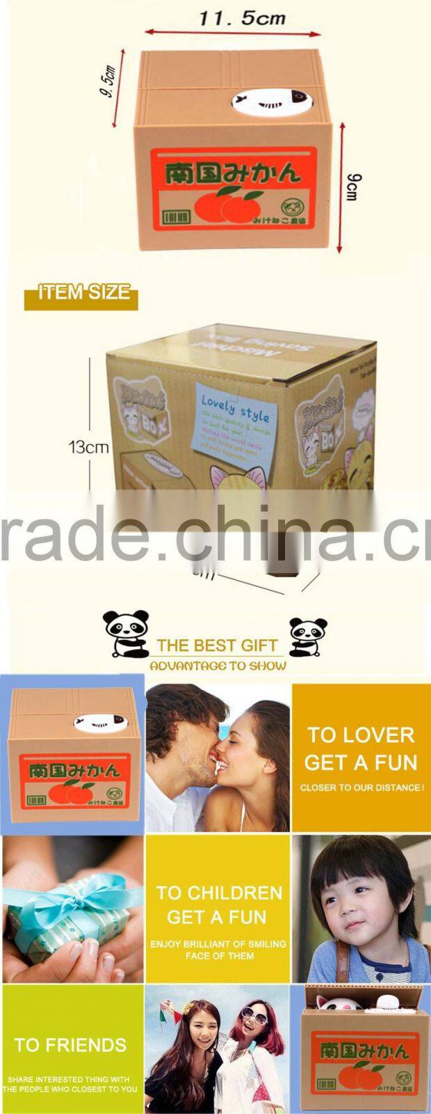 New gift items plastic electronic cat money box piggy bank toys