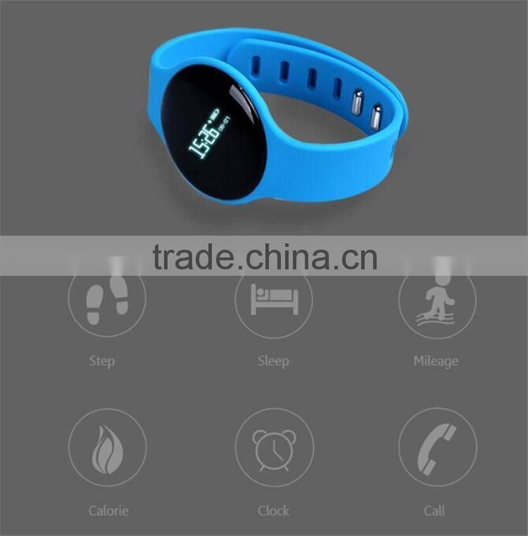 Hot new sports bluetooth silicone vibrating wristband smart watch bracelet