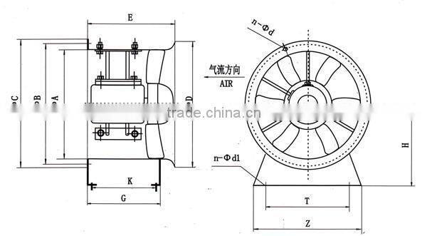 rectangular inline duct fan
