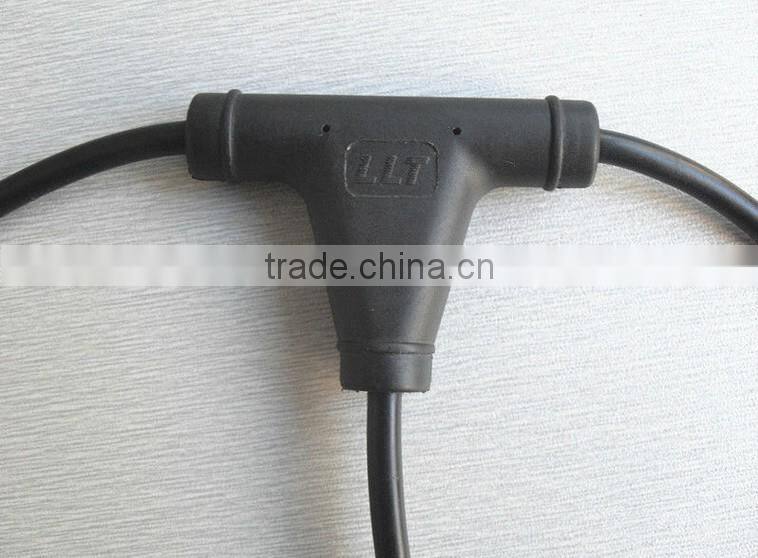 led lighting fitting T shape connector waterproof wire connector