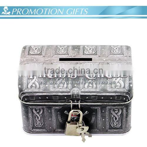 Pandora money saving box with lock for gifts coin can