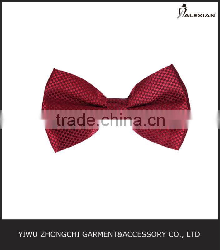 wine red bow tie