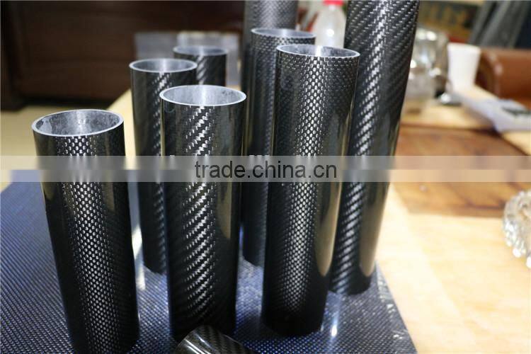 Process High Strength High Performance Good-Looking Carbon Fiber Tube 50mm 100mm 1000mm